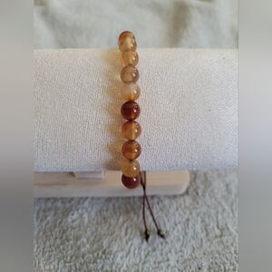 Chic Brown Beaded Bracelet